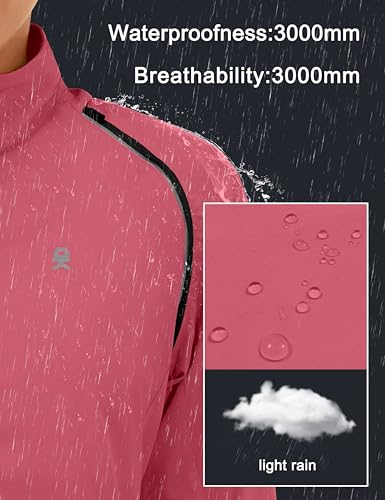 Image of Little Donkey Andy Women's UPF 50+ Cycling Jacket Windbreaker with Removable Sleeves