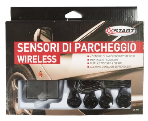 Start Sensori Di Parcheggio Wireless A Ultrasuoni Per Auto - Kit Da 4 Pezzi, Facile Installazione E Alta Precisione - 4