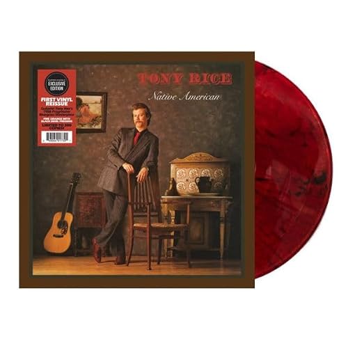 Album Art for Native American - Fire Orange w/ Black Swirl Vinyl, LP by Tony Rice