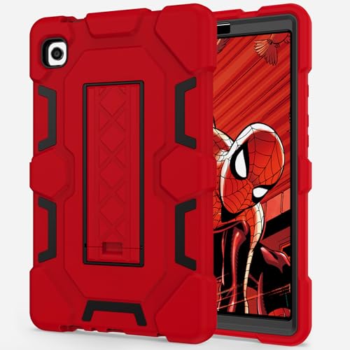 CCMAO Case for Samsung Galaxy Tab A11 / Tab A9 8.7-Inch 2025/2023, Heavy Duty Shockproof Hybrid Protective Cover with Kickstand for A9/A11 Tablet 8.7" (SM-X110/X115/X117/X130/X133/X135), Red+Black by CCMAO - Used condition - US$15.81
