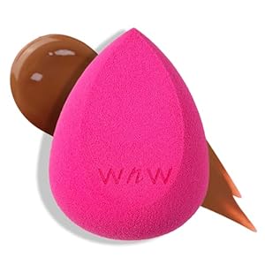 wet n wild Makeup Sponge – Low Product Absorption for Streak-Free Application, Effortless Blending Beauty for a Smooth Professional Looking Finish, Cruelty-Free & Vegan-Pink