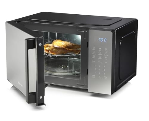 Hisense H20MOMBS4HG Micro ondes Ouverture de Porte à Gauche Écran LED avec Boutons 9 Fonctions Grill Tubulaire Couleur Miroir - vue 2