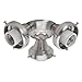 Hunter Fan Company 99136 Hunter Traditional Three-Light Fitter, Brushed Nickel