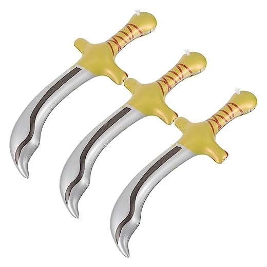 ERINGOGO 3 Piezas Cuchillo De Juguete Inflable Globos De Fiesta Para Niños Globo Inflable De Espadas Flotar y Jugar Espadas Los Inflables Juguetes Niño Expandir Cloruro De Polivinilo Pirata