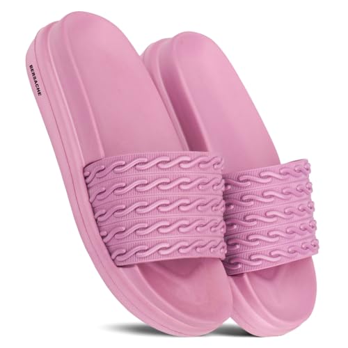 Image of BERSACHE Extra Soft Classic Casual CHAPPAL with Regular wear with Ultra Soft Pink Slippers for Women 's
