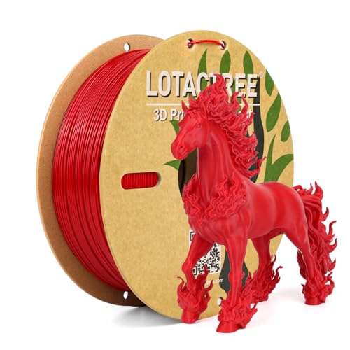 Image of PLA Force Filament Deep Red, Toughened 3D Filament 1.75mm 1KG | Rich Dark Red 3d Printer Filament Delivers High-Precision Prints With Clean, Sharp Details