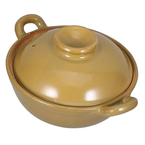 UTHCLO Casseruola Di Terracotta Coperchio Per Cucinare Stufati in Casa Pentola Per Brodo Domestico e Pentole Per Cucinare in Casseruola Utensili Da Cucina