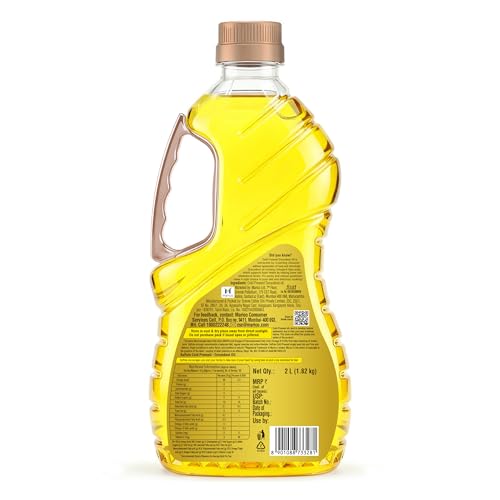 Image of Saffola Cold Pressed Groundnut Oil | 100% Cold Pressed Groundnut Oil | Unrefined, 0 trans fat, Chemical free | Helps Lower Cholesterol, Goodness of Omega 6 & Authentic Seed Flavour | 2L Pet Bottle