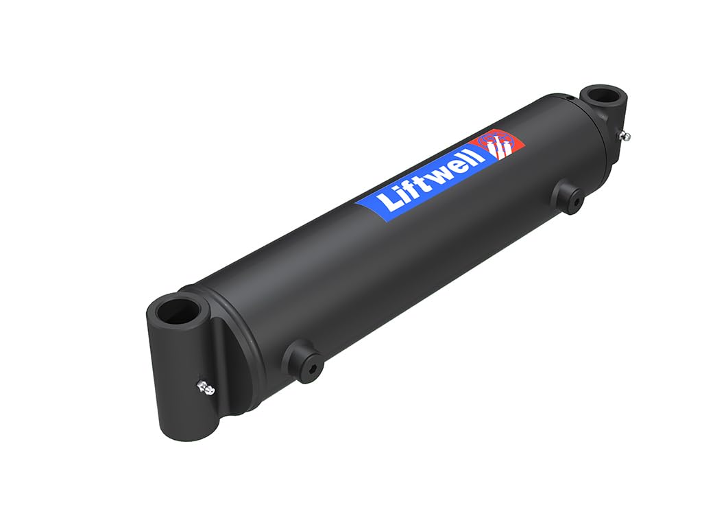 Liftwell Hydraulic Cylinder 2x6 - Double Acting Cross Tube Hydraulic Cylinder 2" Bore x 6" Stroke - 3000 PSI Welded Cylinder with SAE #6 Ports, Tractor Loader & Front-End Loader Replacement