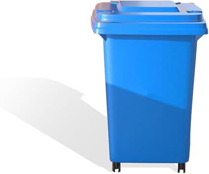 30L 50L 100L 120L 240L Outdoor Trash Can Wheeled Garbage Can with Lid, Residential Commercial Trash Can for Backyard Garage Deck Outdoor Use, 4-Colors AvailableBlue,30L