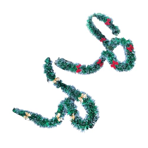 Guirnalda navideña verde y cintas decorativas MAGICLULU para vestir tu hogar en Navidad 4