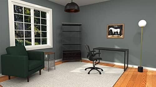 Flash Furniture Office Chair, Ergonomic Office Chair with Mesh Back Support, Contoured and Height Adjustable Seat and Tilt Lock Lever, Black
