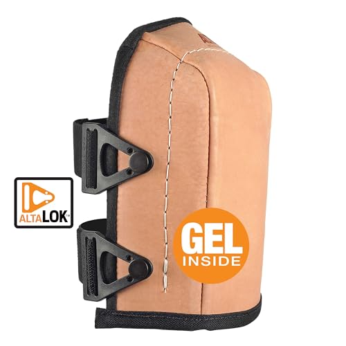Image of Alta 56309 Altaguard Knee Pads AltaLOK, Capless, Beige | A dual strapping system designed for a secure fit, AltaLok Fastening, Adjustable to fit most sizes