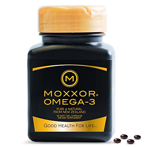 Moxxor Green Lipped Mussel Oil Omega 3 Supplement For Joint Health And Mobility, 100% Pure New Zealand Source Sustainable, Potent, And Natural (1 Bottle X 60 Capsules Per Bottle) #TOP24