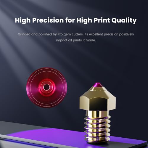 Buse Ruby 0.8mm Bambu Lab Hotend TZ2.0 Anti Blocage et Abrasion - 6