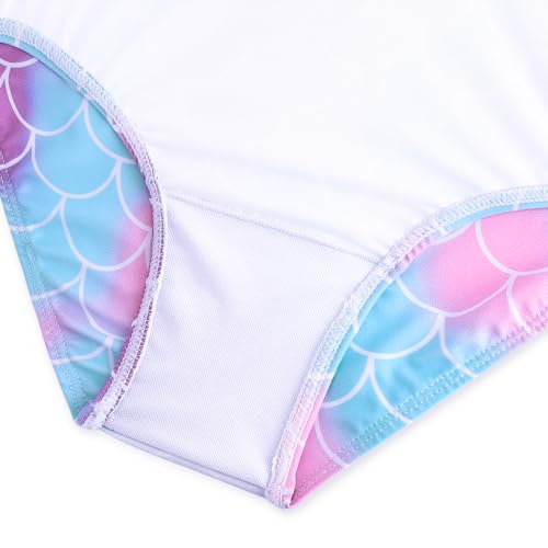 Image of Girls Swimsuit One Piece Bathing Suit with Adjustable Straps Cute Little Kids Swimming Suits Beach Swimwear 4T-12
