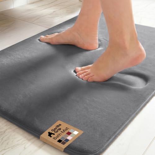 GORILLA GRIP® Memory Foam Bath Rug for Bathroom, 24x...