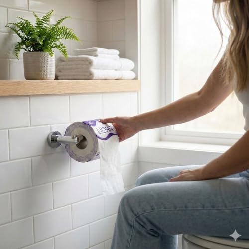 Image of Liora 2 Ply Toilet Paper Roll | 2,220 Pulls | 185 Pulls x 12 Rolls| Ultra-Soft, Highly Absorbent Tissue | Compatible with All Dispensers | Ideal for Home, Office & Restaurant Use (12 Roll in 1)