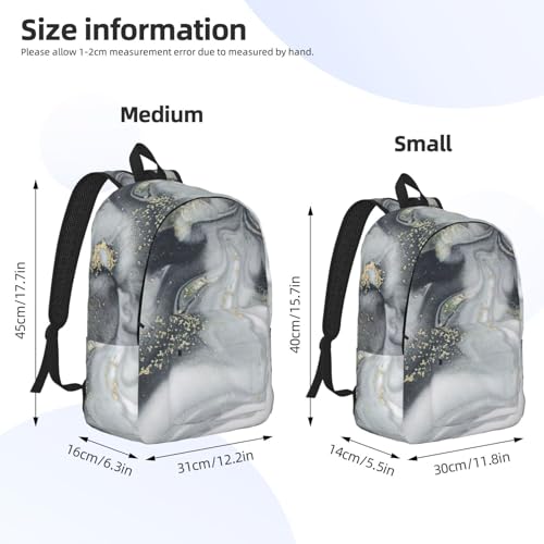 Mochila para enfermera EdWal con estampado de mármol de mano mujer 4