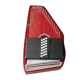 Autoharp Harpe automatique pour adultes avec 36 cordes et 21 touches Rouge...