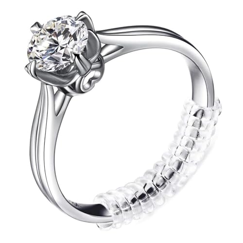 Anpro Ring Sizer Adjusters for Loose Rings - 15-Pack Multiple Styles, Invisible Spacer Guards & Tighteners for Women, Fits Almost Any Ring