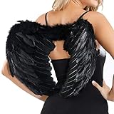 Estructura sólida y plumas: La estructura sólida y las plumas se adhieren fácilmente a la espalda una vez que se caen, lo que te permite utilizar estas alas de ángel durante muchos años.