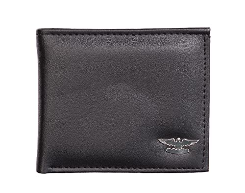 Image of Mundkar Men Synthetic Non Small Mini Slim Gifting Wallet, Black