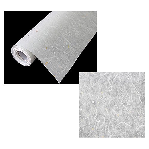 Papier de mûrier blanc 100 x 2000 cm pour décoration intérieure zen