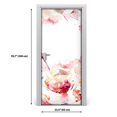 Décoration auto-adhésive de porte pour masquer les rayures 70x200