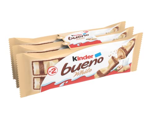 Kinder Ferrero Kinder Bueno White 3 Pezzi, 117g