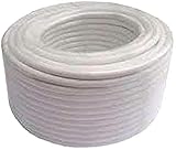 Longitud rollo: 100m tipo cable coaxial: rg6 conductor: cobre superficie: 0.785mm2 impedancia: 75ω cubierta: pvc blanco