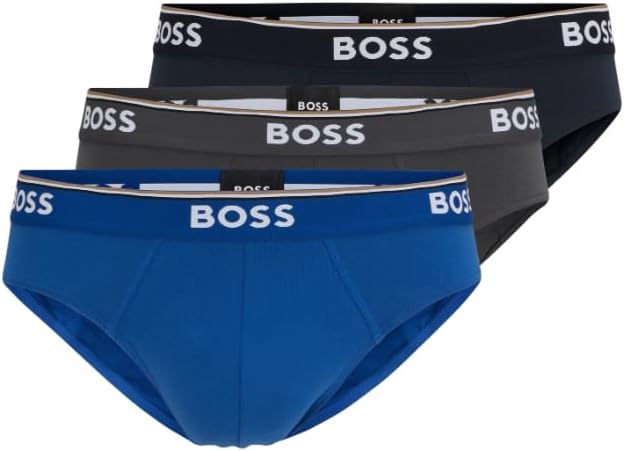 Men's 3-Pack Bold Logo Hipster Briefs