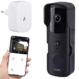 briefkasten mit klingel sprechanlage und kamera [ Scharfes Bild, auch bei Nacht ] Full HD Video 1920*1080 für ein scharfes und klares Bild. Mit automatischer Nachtsicht (Infrarotlicht), Bewegungssensor und 155-Grad-Blickwinkel. Die Türklingel ist IP52 wasserdicht geprüft.