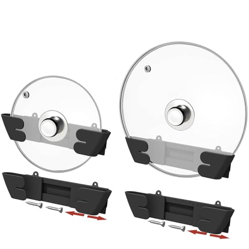 Nicejak Adjustable Universal Pot Lid Holder Organizer - Upgraded Patented