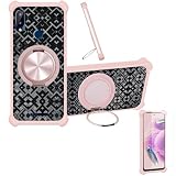Custodia per Krip K56 Case Phone Cover Custodia [ con 9H HD Vetro Temperato][Supporto ad Anello a 360°, Magnetico] CX-18-FEN