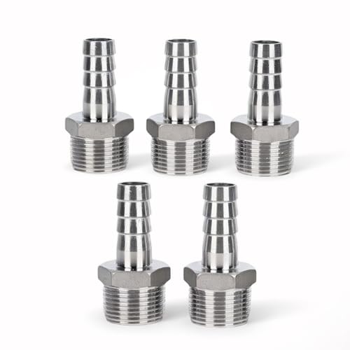 Hose Barb Fittings,304 Stainless Steel,3/8