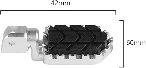 Miniatura 9 de Estribera de aluminio para BMW Motorrad Reposapiés de motocicleta Pastillas Padel (E,Plata)