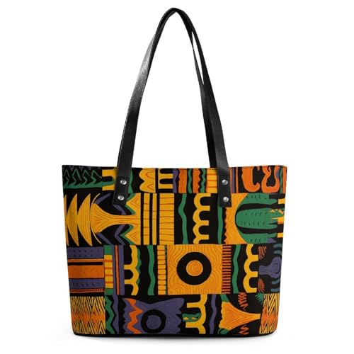 Sac à main en cuir exquis pour femme motif ethnique africain litchi