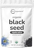 Organic Black Cumin Seed (Nigella Sativa), 2lbs | Premium Grade Whole Black Seed from Egypt | Great for Baking, Seasoning, and Cooking | Additive Free, Non-GMO, Bulk Supply