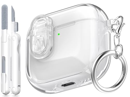 MHYALUDO AirPods4P[XJo[2024A~^[O[h̑ϏՌA\tgTPU ΂ݖh~AirPods 4P[XAN[jOLbgƂ킢ی^obNtANX^zCg