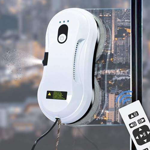 Robot Limpiador De Ventanas, Robot Limpiador De Vidrios Inteligente 2800pa, Control Remoto, Adecuado Para Techos, Ventanas Exteriores E Interiores, Blanco Robot Limpiador De Ventanas, Robot Limpiador De Vidrios Inteligente 2800pa, Control Remoto, Adecuado Para Techos, Ventanas Exteriores E Interiores, Blanco