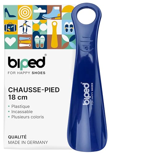 biped tire-chaussures en plastique 18 cm – Petit chausse-pied ergonomique pour voyage, enfants et adultes – Facile à transporter et utiliser au quotidien z1560(nuit bleue)