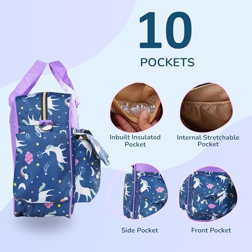 Image of MAMMA Diaper Bag for mothers for travel | Small Baby Bag for mother Travel, 3 ways carry | Mini Diaper Bags for Mom for Travel, Waterproof Baby Diaper Bag for mother carry with 9 months warranty