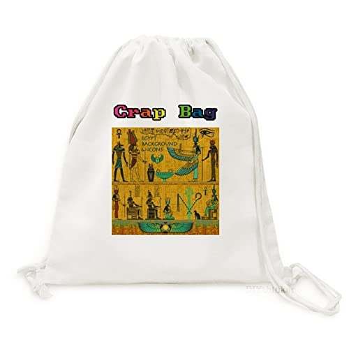 Sac à dos pharaon en toile légère imprimé art de l'Égypte ancienne