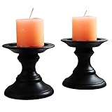 Store Indya – Set of 2 Pillar Candle Holders – Wooden Candle Holders For Wedding Party Spa Reiki