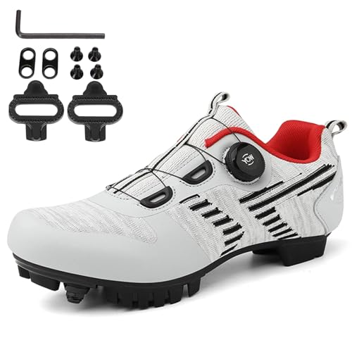 Zapatillas MTB NGARY antideslizantes compatibles con pedales SPD de 2 tornillos