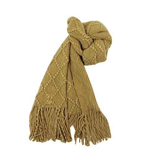 Knitted Scarf Fashion Solid Color Toddler Soft Warm Scarves Neck Warmer Winter With Tassel For Girls Womens #TOP3