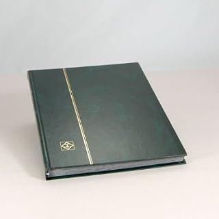 Lighthouse Hardcover Stamp Album Stockbook with 32 Black Pages, Green, LS4/16