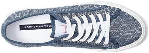 Tommy Hilfiger Women's ALESSY Sneaker, Vintage Blue 420, 8.5 | Image 1