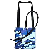 L.E.D STEP Urine Drainage Bag Holder,Catheter Bag Covers Catheter and Urostomy Travel Medical Supplies Bag with Storage Pockets & Adjustable Strap Internal Fixation Buckle (Blue)